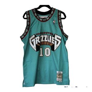 ✅ NBA Vancouver grizzlies Mitchell Ness size M Jersey Mike Bibby 1998-99 Men’s
